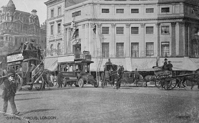 Vista di Oxford Circus, c.1900 da English Photographer